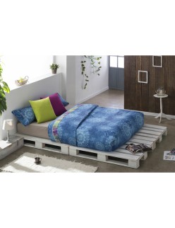 Juego de funda nórdica Lois JEANS Gris Cama de 180 260 x 230 cm 4 Piezas
