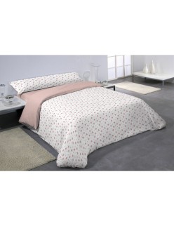 Parure de couette Hosteline BARBARA Rose Lit 1 persone 2 Pièces