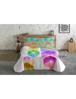 Juego de funda nórdica Lois INDIO P. Beige Cama de 135 220 x 230 cm 3 Piezas
