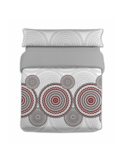 Parure de couette Hosteline ZARCO Gris Lit 1 persone 2 Pièces