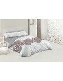 Parure de couette Hosteline ZARCO Gris Lit 1 persone 2 Pièces