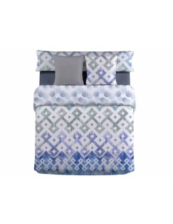 Conjunto de capa de edredom Pierre Cardin VAIL Azul Solteiro 3 Peças