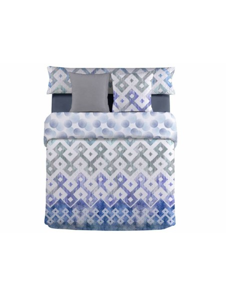 Conjunto de capa de edredom Pierre Cardin VAIL Azul Solteiro 3 Peças