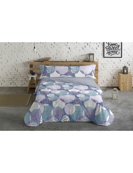 Bettbezug-Set Hosteline Circulos Blau Double size 3 Stücke