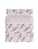 Parure de couette Hosteline SPRING Mauve Lit ½ persones 2 Pièces