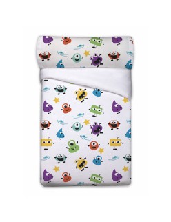 Duvet cover set Pierre Cardin Monstruos White Single 3 Pieces