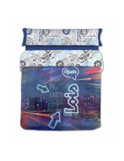 Nordic cover Lois NIGHT P. Blue King size 240 x 230 cm