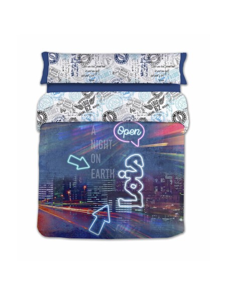 Bettdeckenbezug Lois NIGHT P. Blau Doppelmatratze 240 x 230 cm