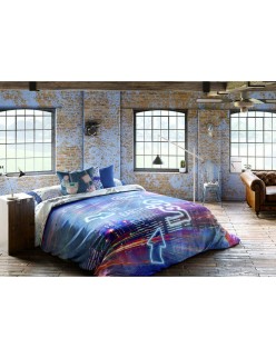 Bettdeckenbezug Lois NIGHT P. Blau Doppelmatratze 240 x 230 cm