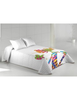 Colcha Hosteline POP Rosa Cama de 105 (2 Piezas)