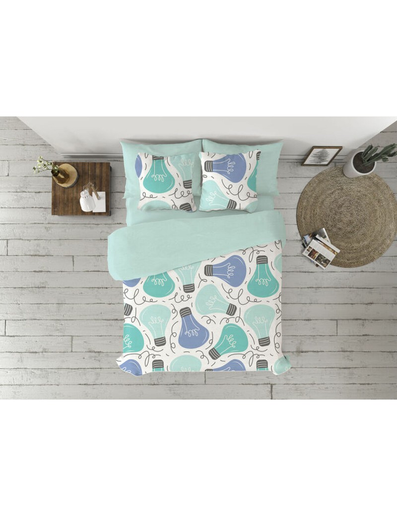 Bettbezug-Set Pierre Cardin Ideas Bunt Marineblau Einzelmatratze 3 Stücke