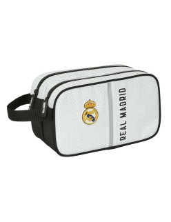 Nécessaire de Viagem Real Madrid C.F. Branco Cinzento Desportivo 26 x 15 x 12.5 cm