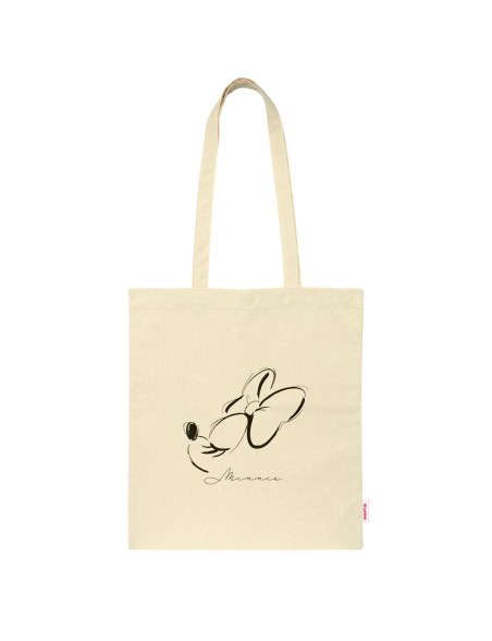 Bolsa de tela Minnie Mouse Natural Beige