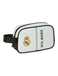 Nécessaire de Voyage Real Madrid C.F. Blanc Gris Sportif 22 x 13.5 x 8 cm
