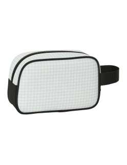 Neceser de Viaje Real Madrid C.F. Blanco Gris Deportivo 22 x 13.5 x 8 cm