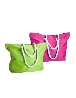 Beach Bag Green Pink Oxford 59 x 19 x 40 cm