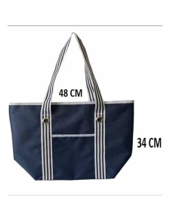 Beach Bag Dark blue Oxford 48 x 18 x 34 cm