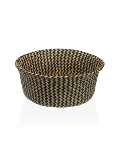Decorative basket Versa Black Circular