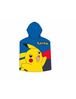 Serviette poncho avec capuche Pokémon 55 x 110 cm