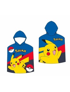 Serviette poncho avec capuche Pokémon 55 x 110 cm