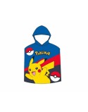 Serviette poncho avec capuche Pokémon 55 x 110 cm