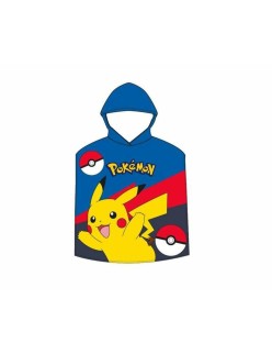 Serviette poncho avec capuche Pokémon 55 x 110 cm