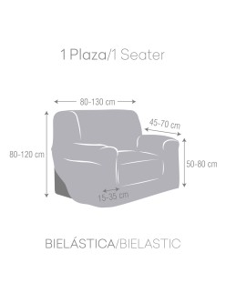 Funda para sillón Eysa THOR Beige 70 x 110 x 110 cm