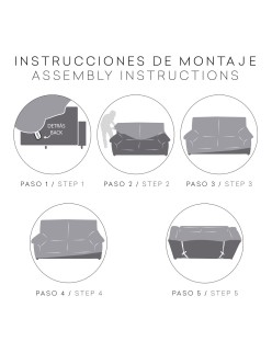 Capa para poltrona Eysa THOR Bege 70 x 110 x 110 cm