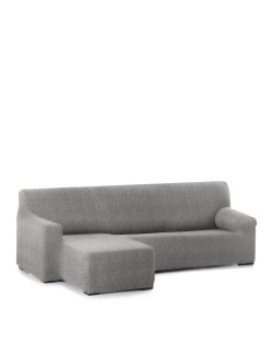 Funda para chaise longue de brazo corto izquierdo Eysa ROC Gris claro 120 x 120 x 360 cm