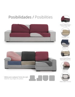 Fodera per cuscino Eysa THOR Beige 85 x 15 x 100 cm Divano