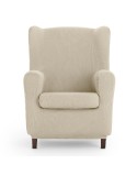 Housse de fauteuil à oreilles Eysa ULISES Blanc 80 x 100 x 90 cm