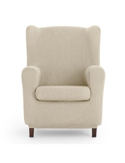 Housse de fauteuil à oreilles Eysa ULISES Blanc 80 x 100 x 90 cm
