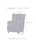 Housse de fauteuil à oreilles Eysa ULISES Blanc 80 x 100 x 90 cm