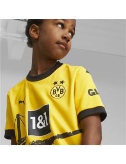 Maillot de Football à Manches Courtes pour Enfants Puma BVB Home Jersey Replica Jr (116 cm)
