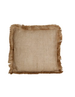 Cuscino Romimex Marrone Con frange 45 x 10 x 45 cm