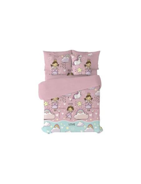 Bettbezug-Set Pierre Cardin Morgana Rosa Einzelmatratze 3 Stücke