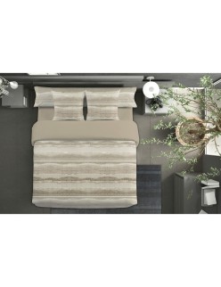 Conjunto de capa de edredom Pierre Cardin NINA Castanho Casal 3 Peças