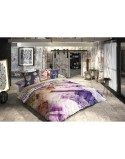 Parure de couette Lois JASON P. Mauve Lit 1 persone 150 x 230 cm 3 Pièces