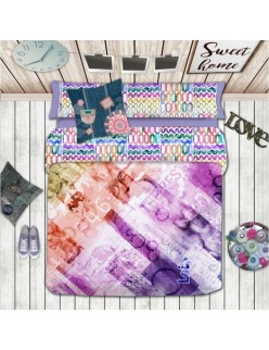 Duvet cover set Lois JASON P. Light mauve Single 150 x 230 cm 3 Pieces
