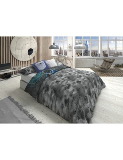 Parure de couette Lois ORLANDO P. Gris Lit 1 persone 2 Pièces