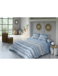 Juego de funda nórdica Pierre Cardin NINA Azul Cama de 180 4 Piezas
