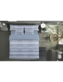 Juego de funda nórdica Pierre Cardin NINA Azul Cama de 180 4 Piezas