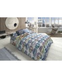 Parure de couette Lois MEGANO P. Bleu Lit 1 persone 2 Pièces