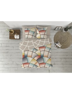 Bettdeckenbezug Pierre Cardin Lucas Braun 144 Fäden 180 x 230 cm