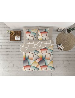 Bettdeckenbezug Pierre Cardin Lucas Braun 144 Fäden 150 x 230 cm