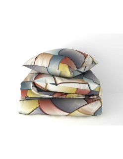 Capa nórdica Pierre Cardin Lucas Castanho 144 Fios 150 x 230 cm