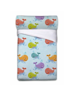 Juego de funda nórdica Pierre Cardin Ballenas Blanco Cama de 90 3 Piezas