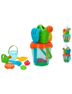 Seau de plage Colorbaby Bleu Orange 18 cm