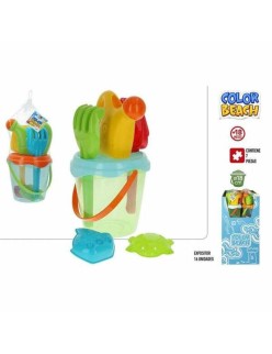 Seau de plage Colorbaby Bleu Orange 18 cm