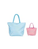 Strandtasche Bismark Blau Rosa Oxford 50 x 16 x 35 cm